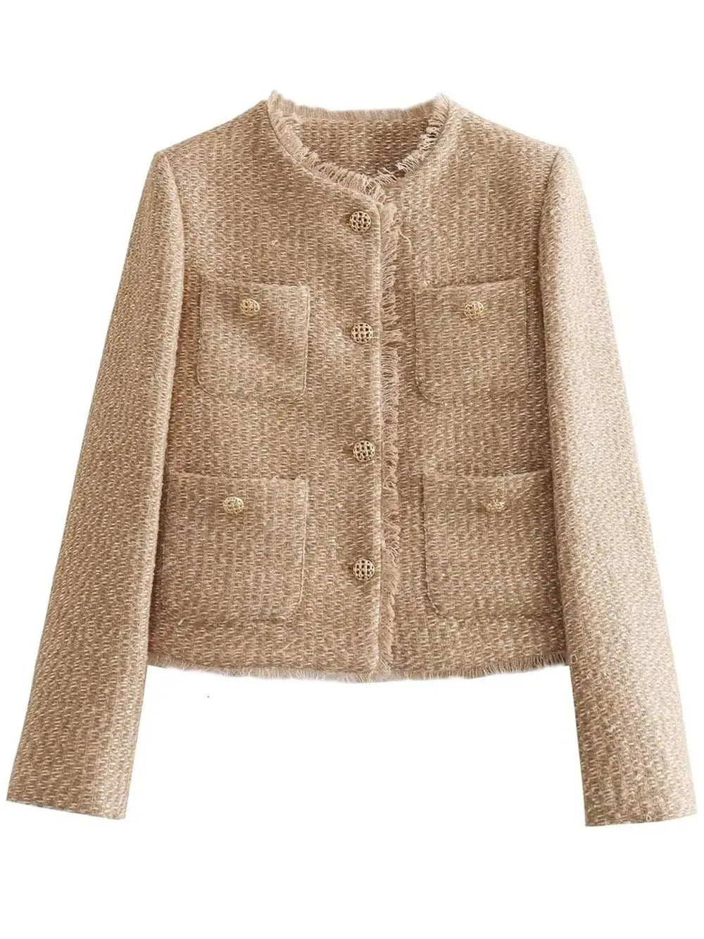 Patricia | Chaqueta con Bolsillos - Camello