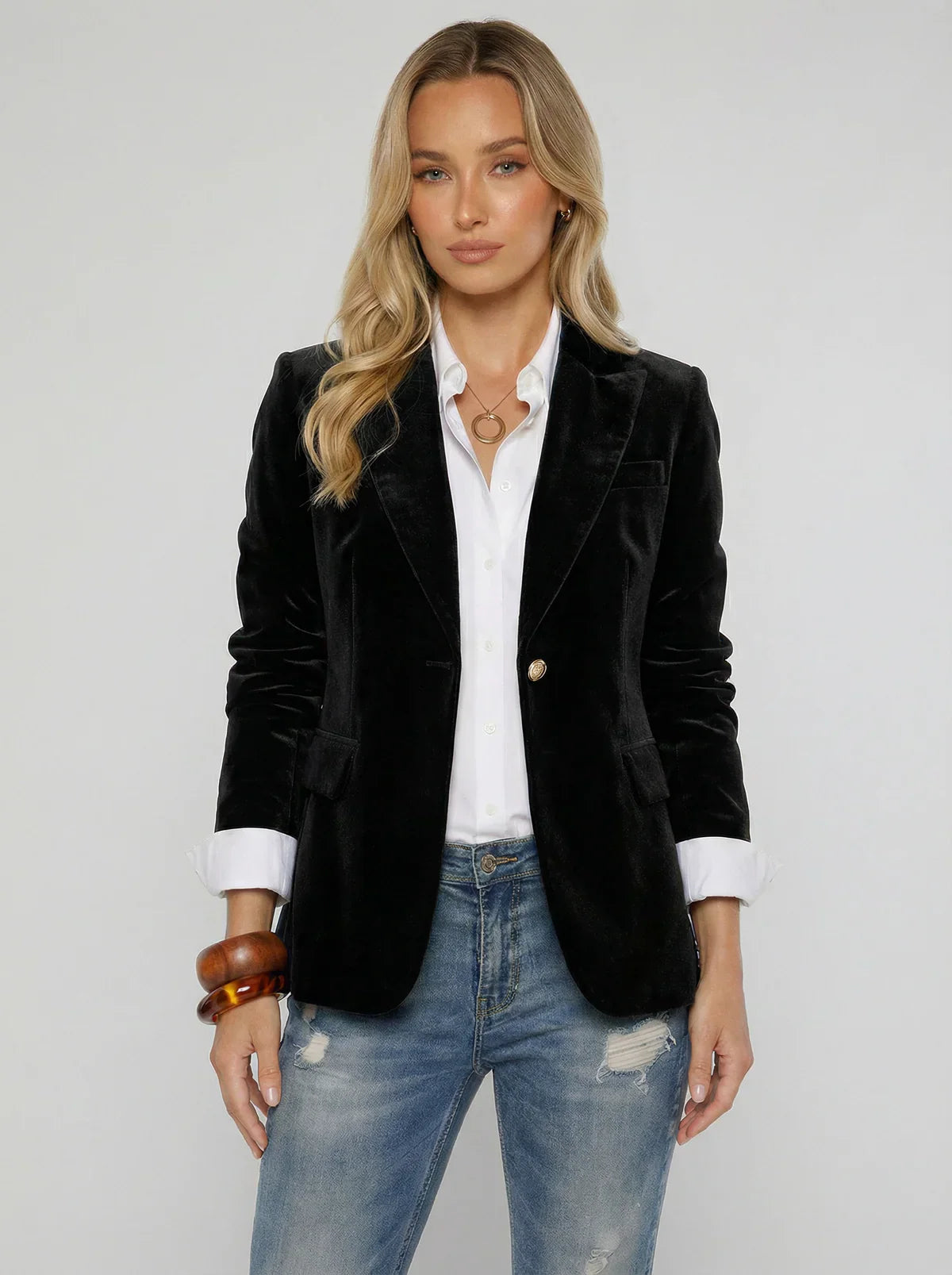Bianca | Blazer Velvet Elegante