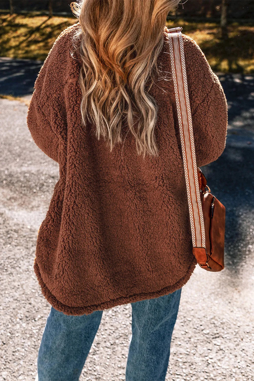 Camille | Chaqueta Hombro Caído - Café