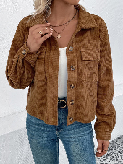 Sabrina | Chaqueta con Bolsillos - Camello