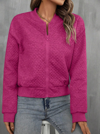 Abril | Chaqueta Polar Zip - Negro