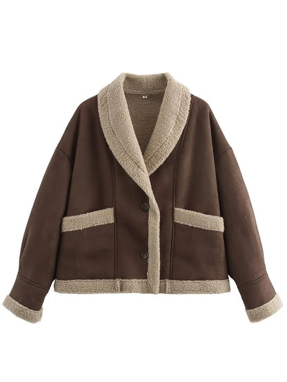 Consuelo | Chaqueta Cuello Estructurado - Ocre