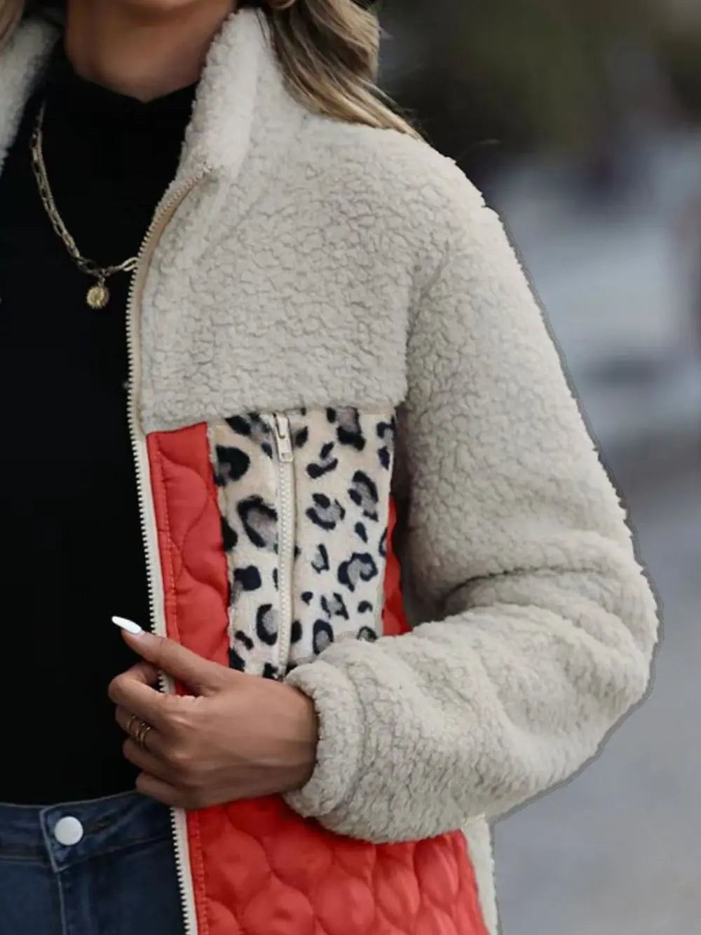 Valentina | Chaqueta Print Animal - Caramelo