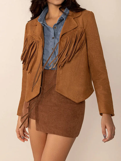 Esperanza | Chaqueta Cuello Estructurado - Caramelo