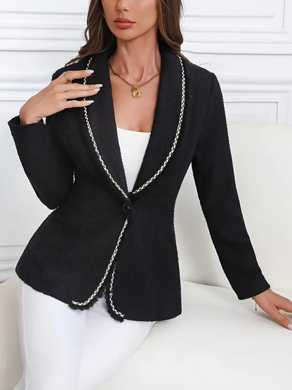 Jana | Blazer Cuello Solapa Un Botonadura