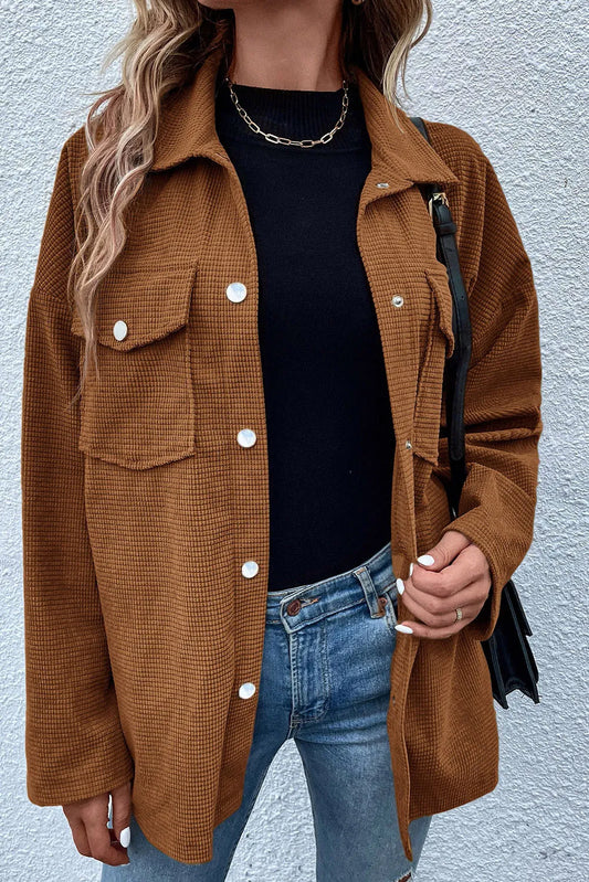 Emma | Chaqueta con Bolsillos - Café