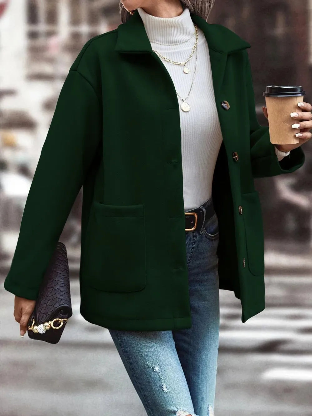 Loreto | Chaqueta con Bolsillos - Negro Forest