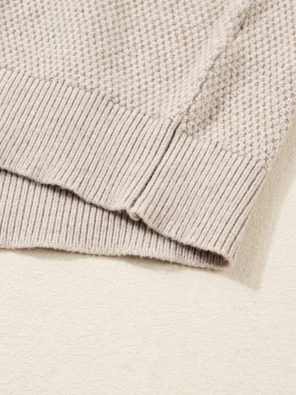 Aminta | Suéter Bicolor Tejido Rayas Detail Casual