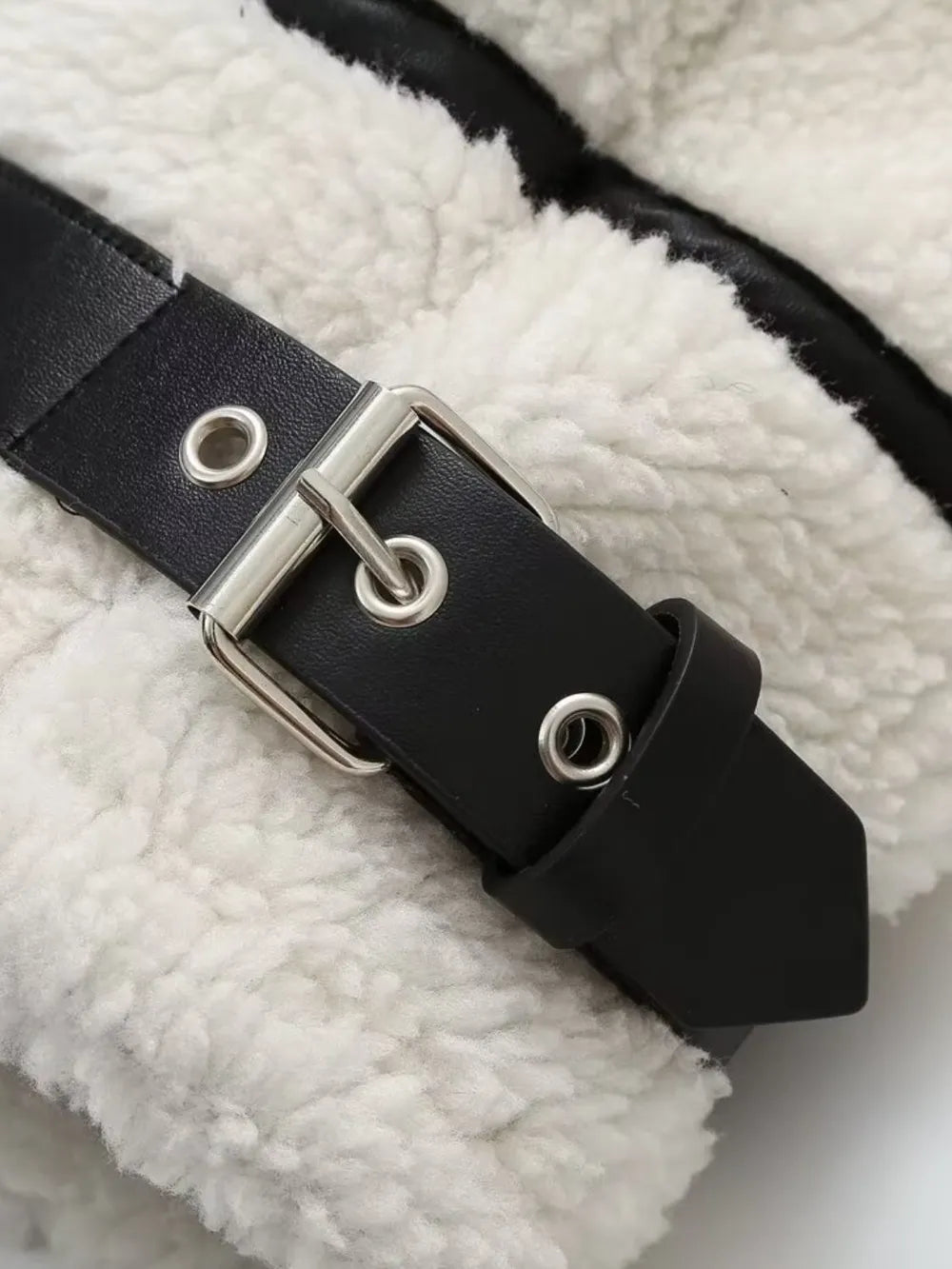 Belén | Chaqueta Polar Zip - Blanco
