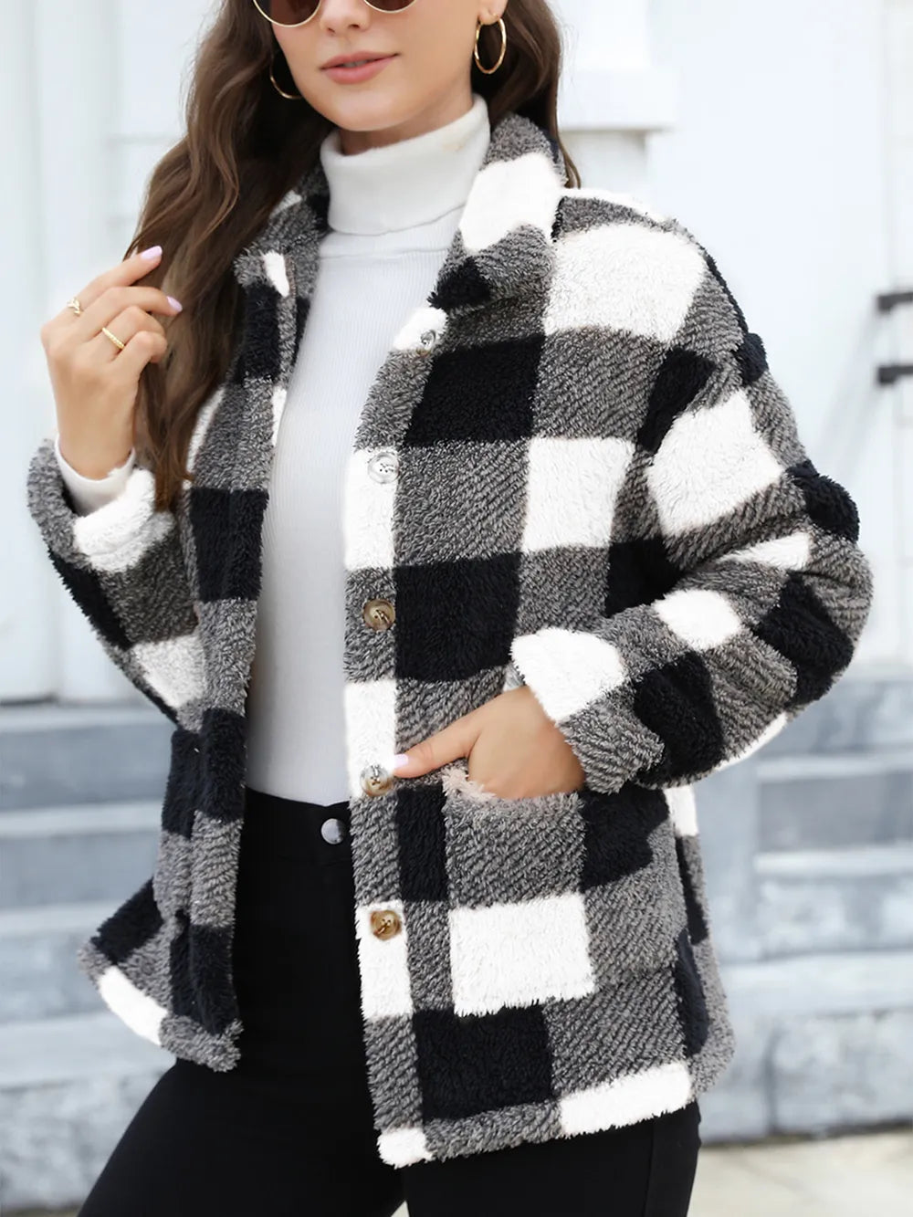 Amelia | Chaqueta Botonera Chic - Deep Rojo