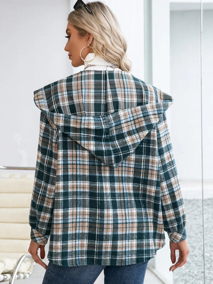 Florencia | Chaqueta con Capucha - Deep Verde Azulado