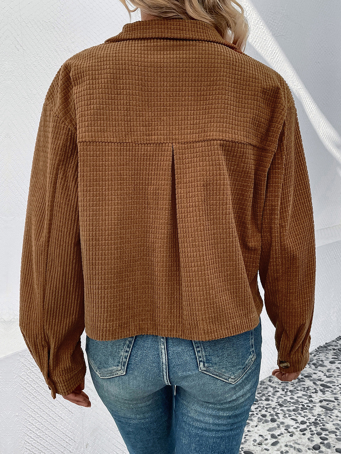 Sabrina | Chaqueta con Bolsillos - Camello