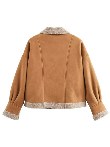 Consuelo | Chaqueta Cuello Estructurado - Ocre