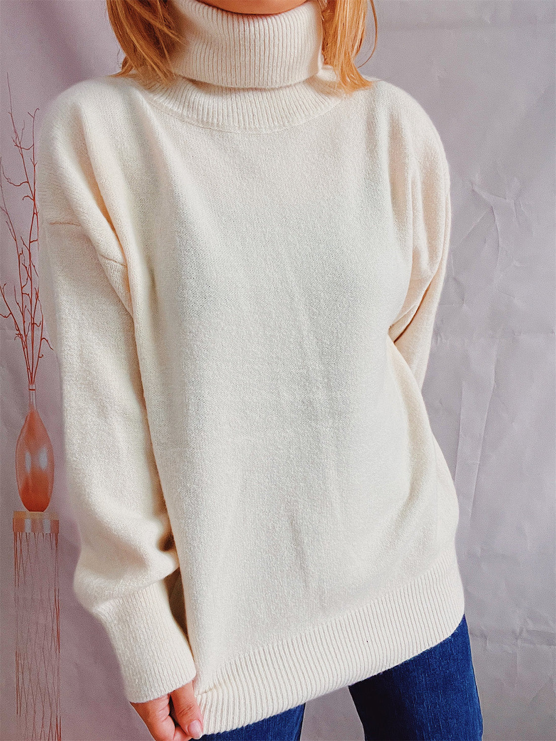 Estefania | Suéter Cuello Alto Manga Larga