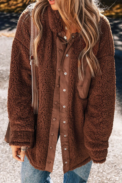 Camille | Chaqueta Hombro Caído - Café