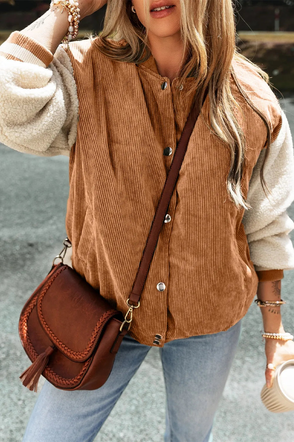 Cristina | Chaqueta Cuello Estructurado - Terracota