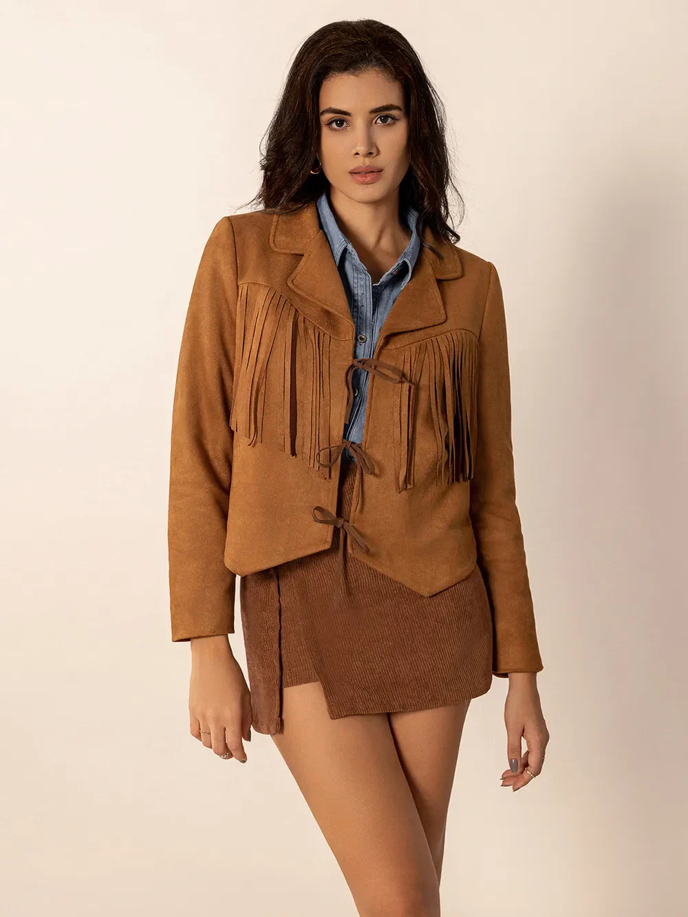 Esperanza | Chaqueta Cuello Estructurado - Caramelo