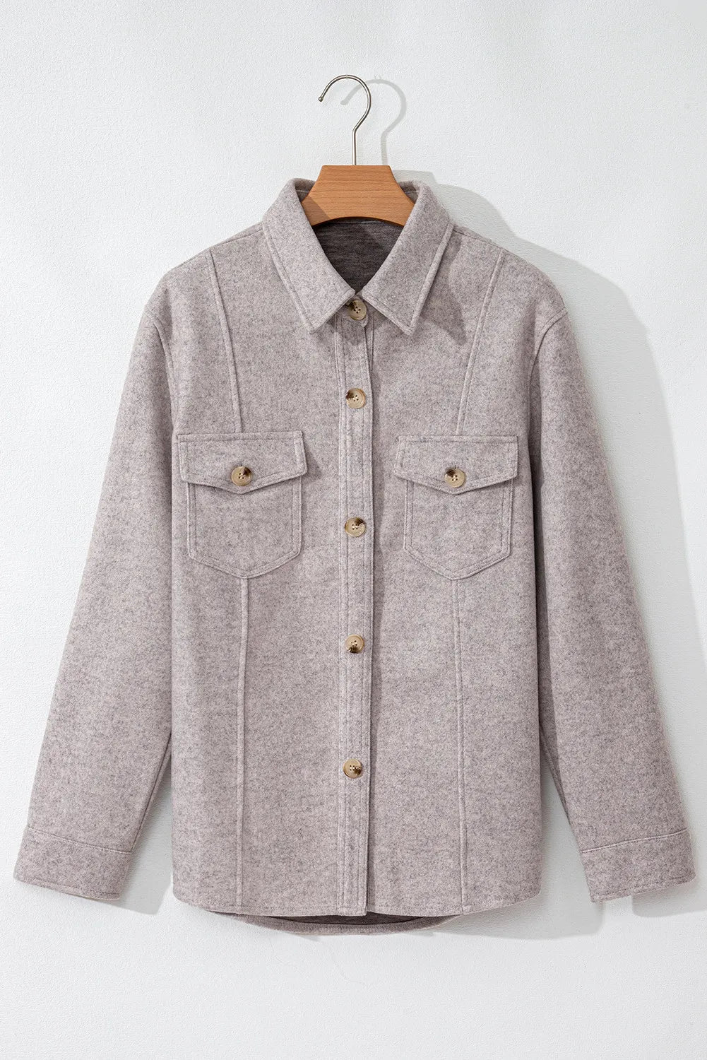 Lorena | Chaqueta Cuello Estructurado - Dust Storm