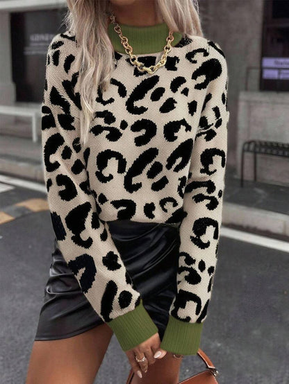 Salvaje | Suéter Animal Print Ribete