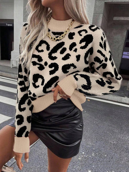 Salvaje | Suéter Animal Print Ribete