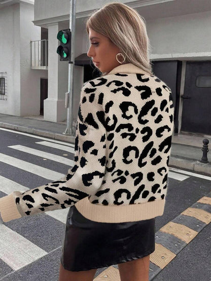 Salvaje | Suéter Animal Print Ribete