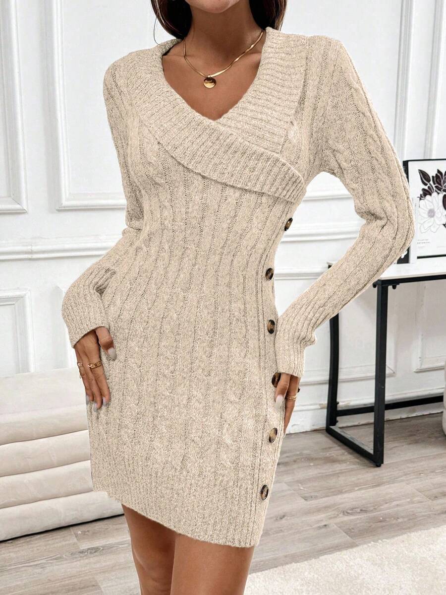 Serena | Vestido Suéter Cuello V