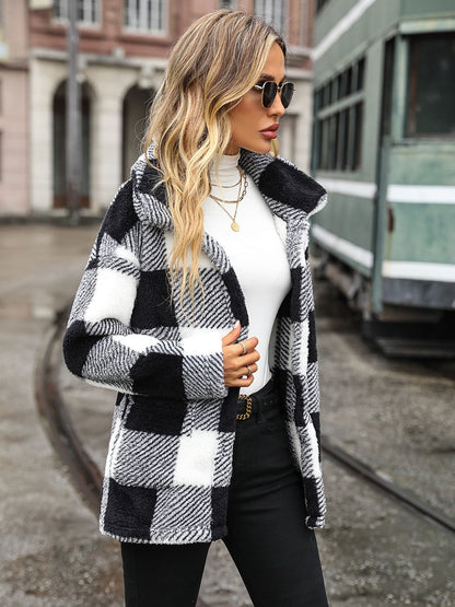 Wanda | Chaqueta Cuadros Clásica - Negro