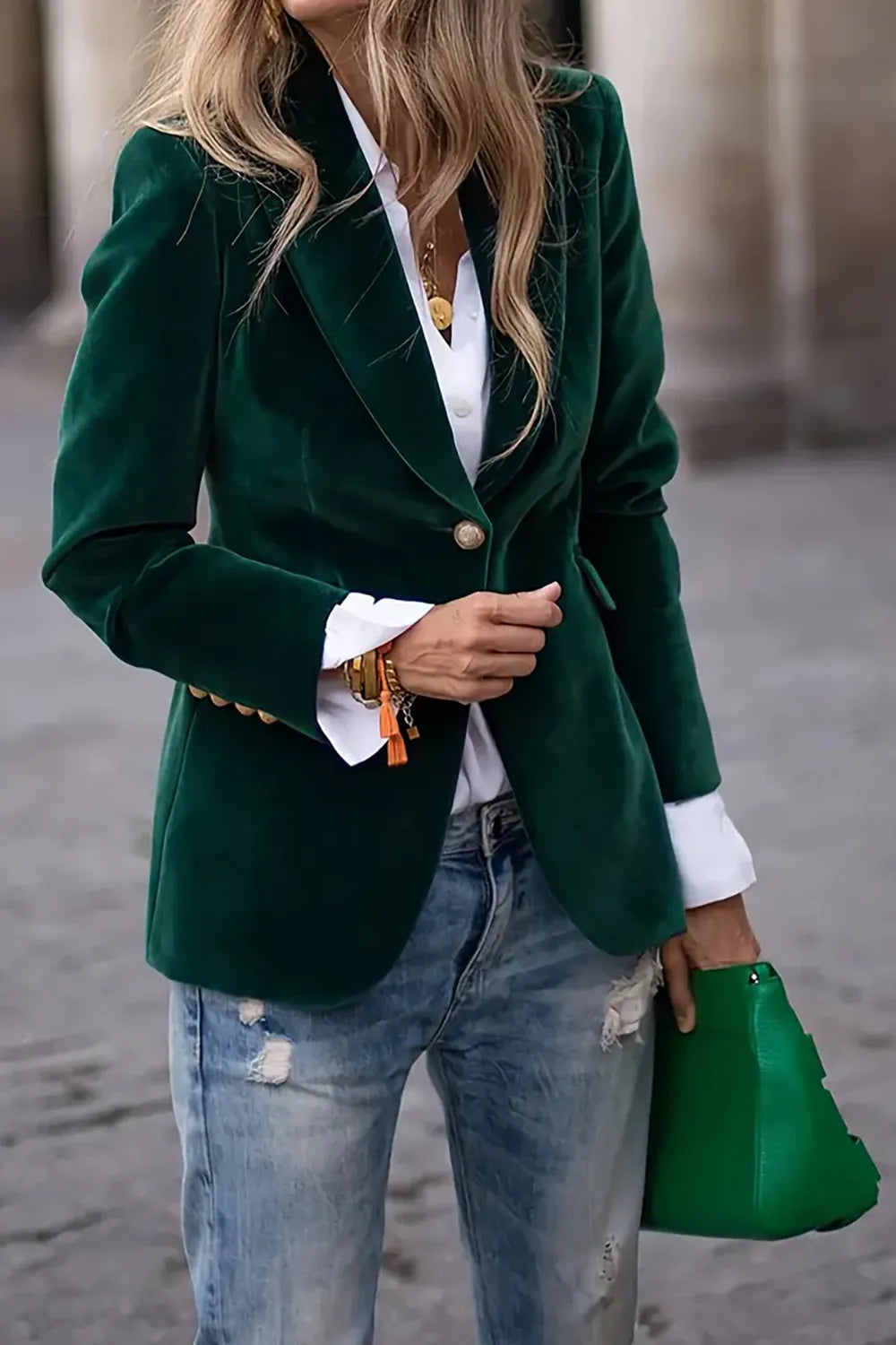 Elsa | Blazer Manga Larga Un Botón