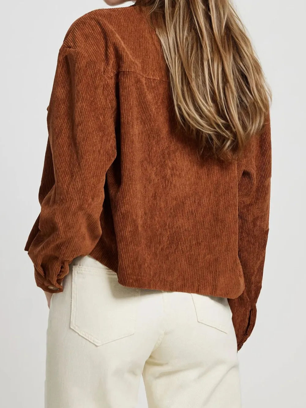 Celeste | Chaqueta Botonera Chic - Café