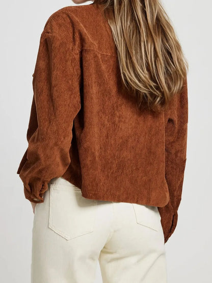 Celeste | Chaqueta Botonera Chic - Café
