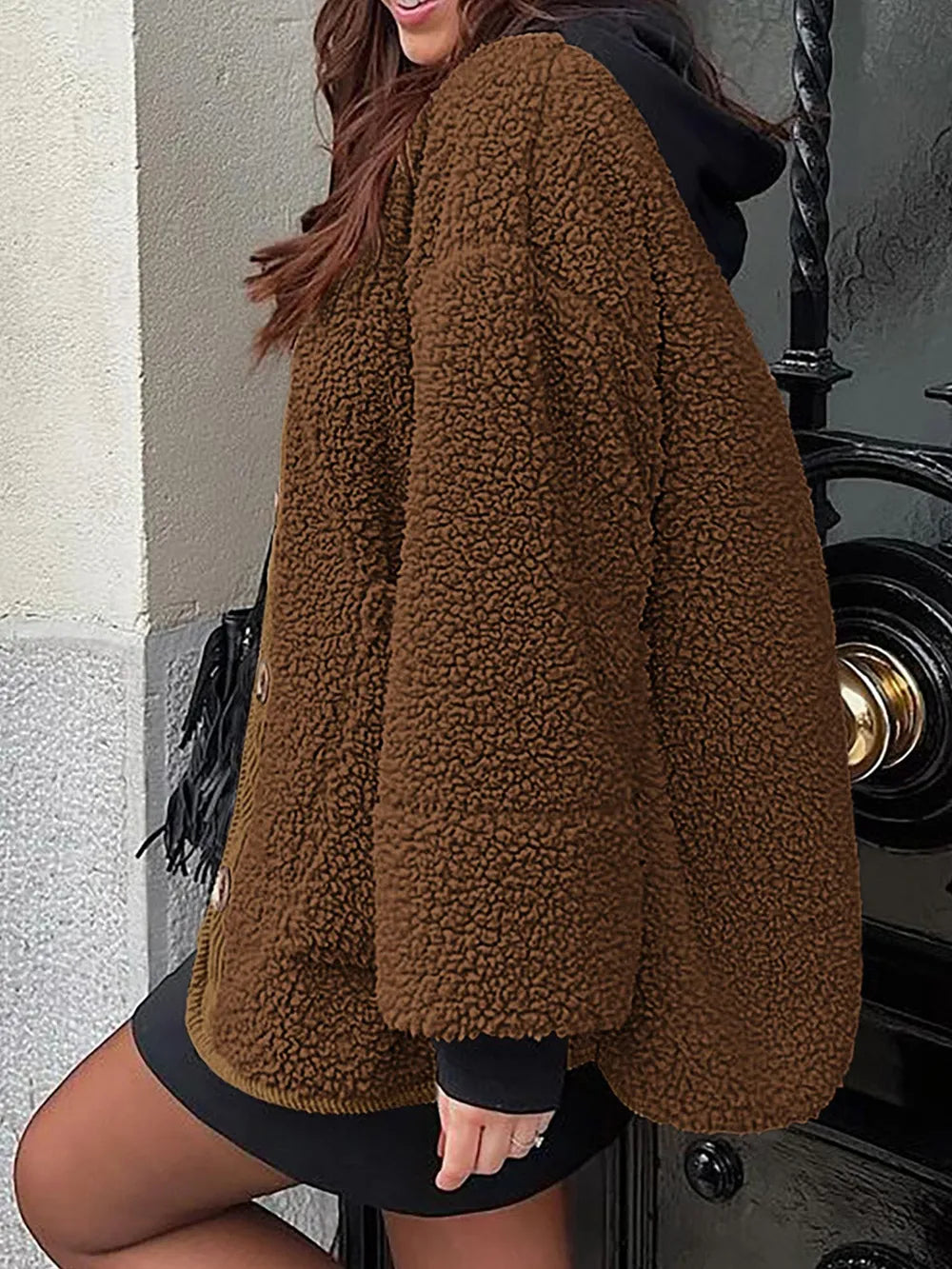 Regina | Chaqueta Sherpa Suave - Crema
