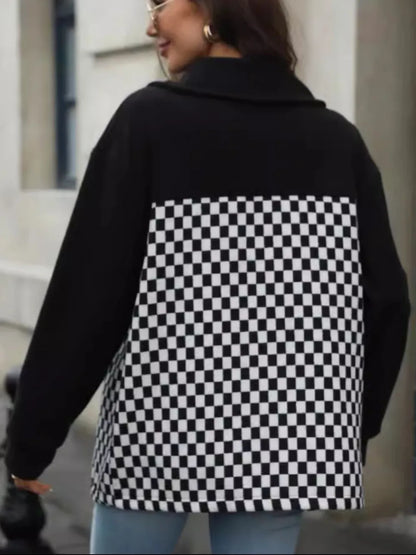 Paloma | Chaqueta Broche Moderno - Negro