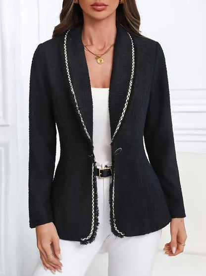 Jana | Blazer Cuello Solapa Un Botonadura