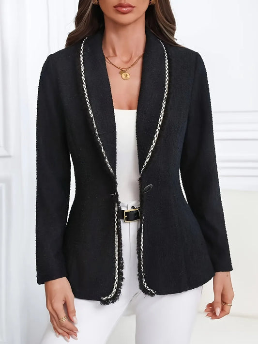 Jana | Blazer Cuello Solapa Un Botonadura