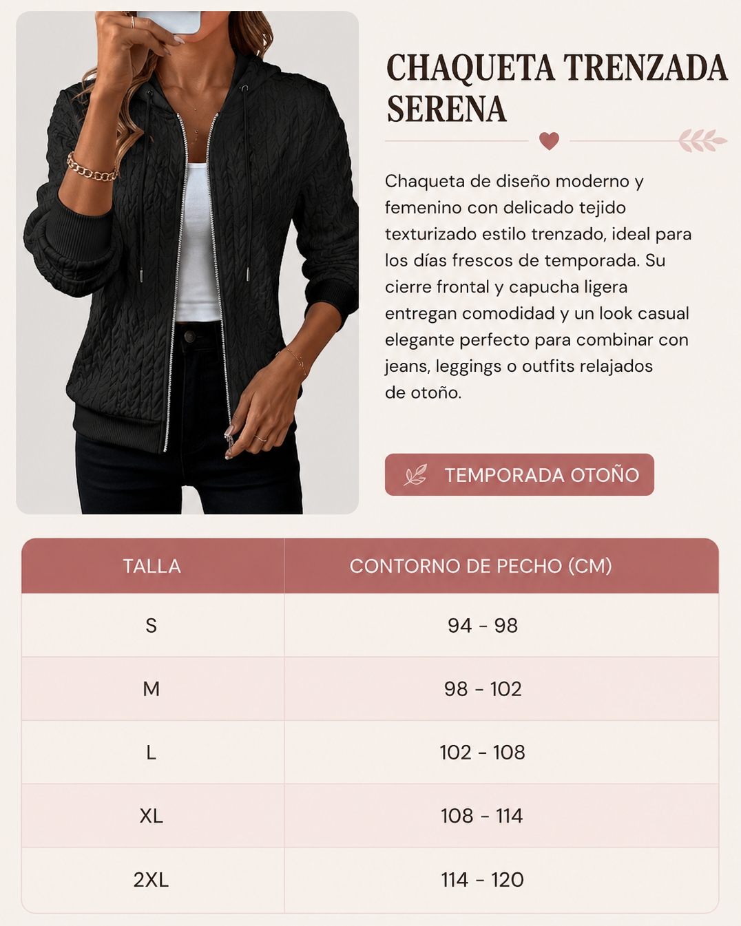 Serena | Chaqueta Trenzada