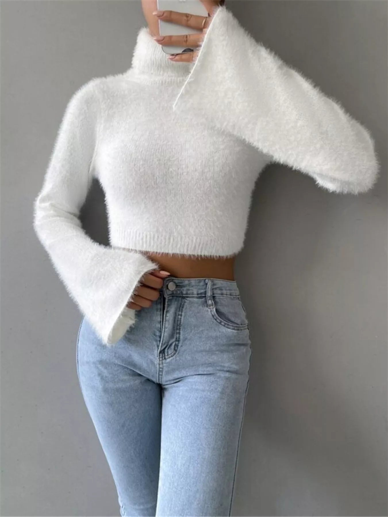 Ernestina | Suéter Cuello Alto Flare