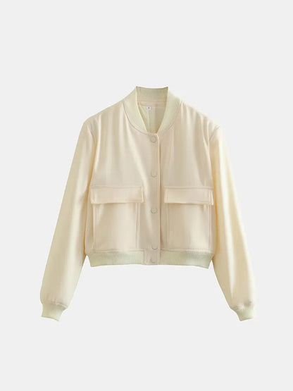 Eliana | Chaqueta con Bolsillos - Tostado