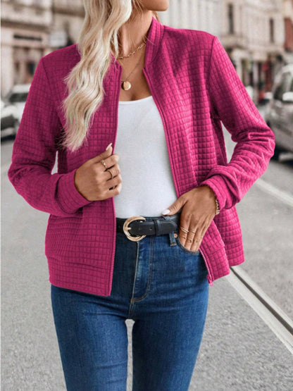 Anaís | Chaqueta Polar Zip - Verde Militar