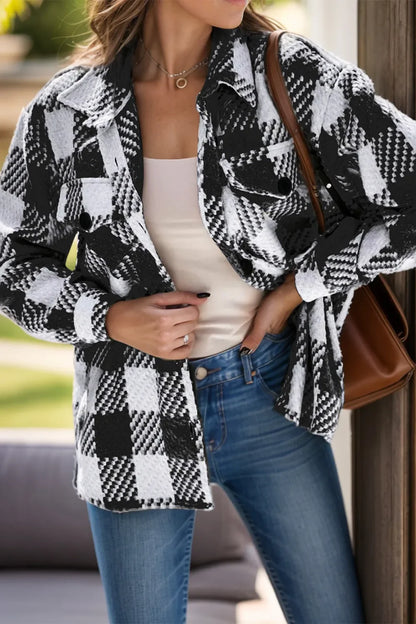 Mónica | Chaqueta Cuadros Clásica - Plaid