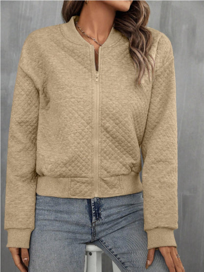 Abril | Chaqueta Polar Zip - Negro