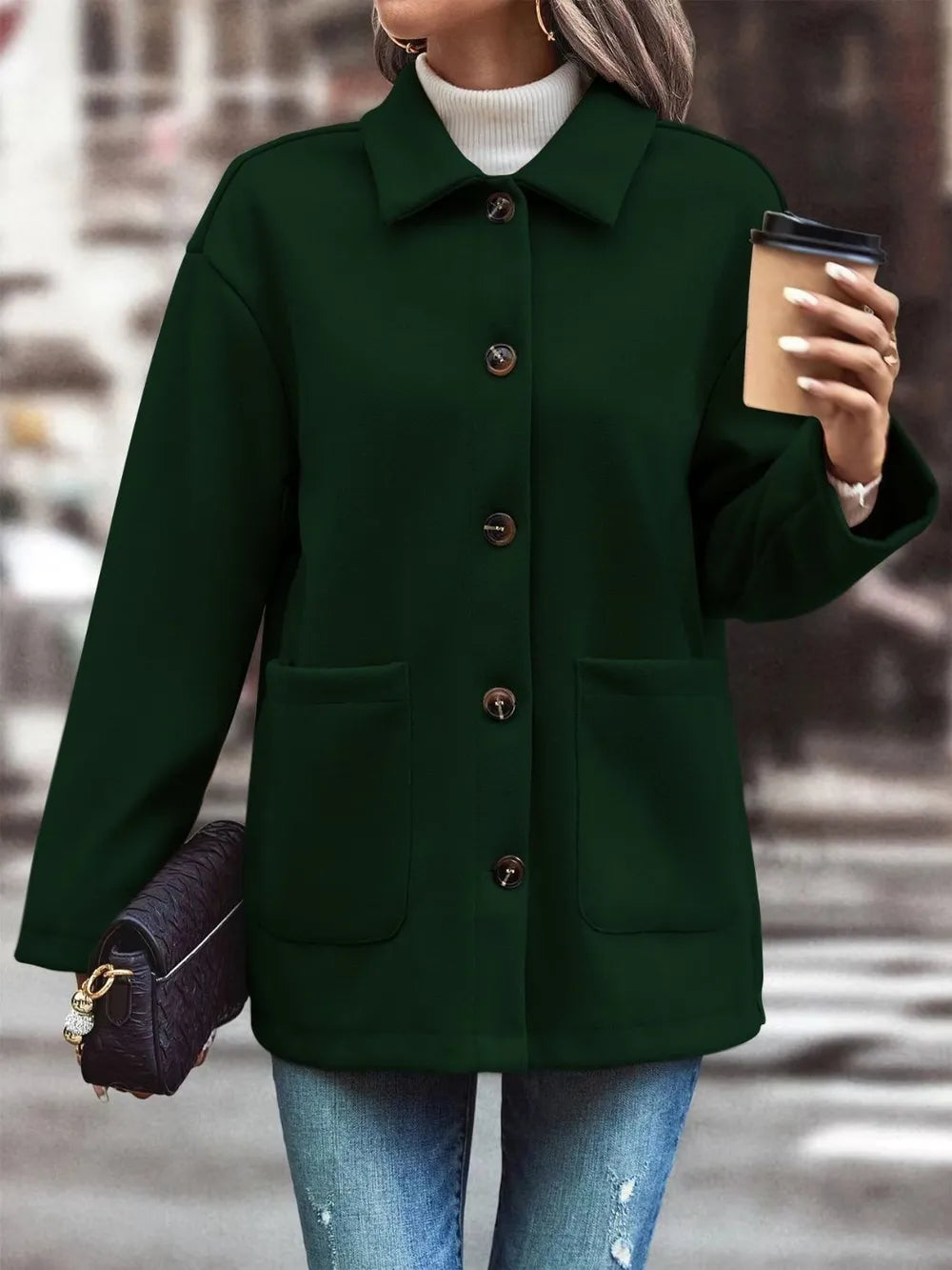 Loreto | Chaqueta con Bolsillos - Negro Forest