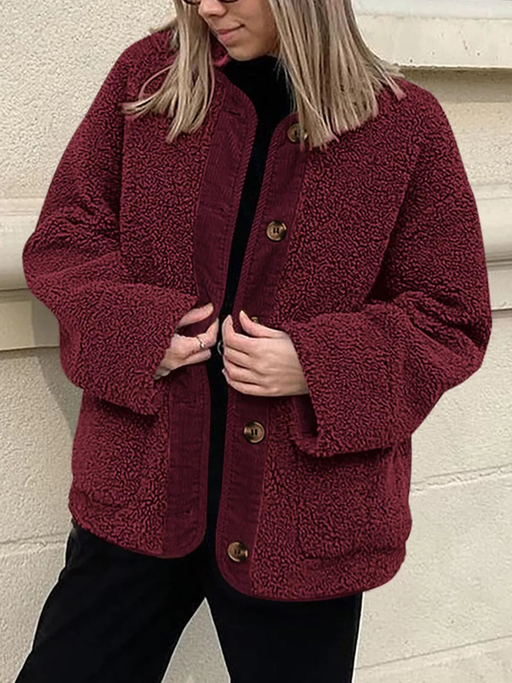 Regina | Chaqueta Sherpa Suave - Crema