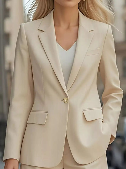Débora | Blazer Cuello Solapa Un Botón Elegante