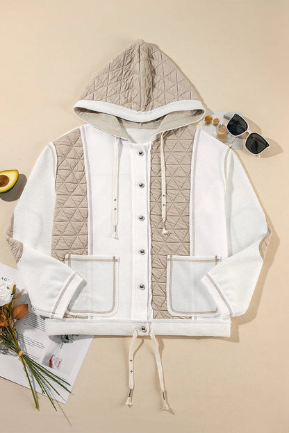 Macarena | Chaqueta Color Block - Blanco