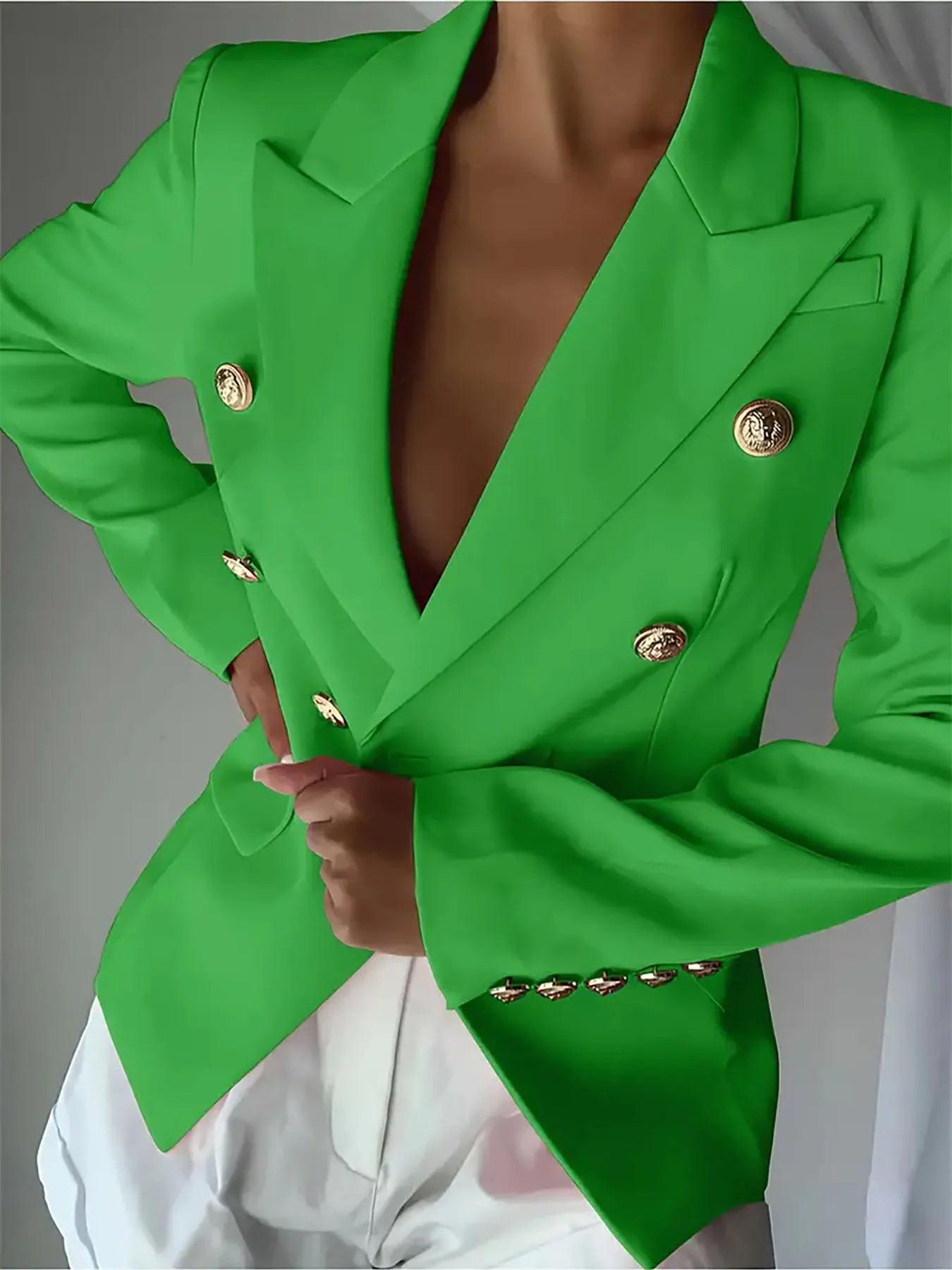 Melissa | Blazer Cuello Solapa con Botones