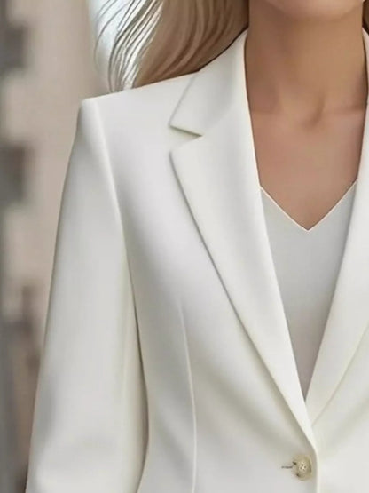 Débora | Blazer Cuello Solapa Un Botón Elegante