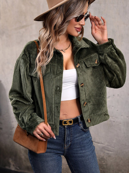 Luciana | Chaqueta con Bolsillos - Moss