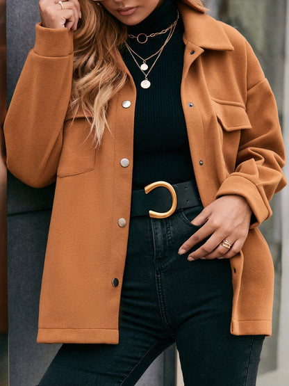 Nora | Chaqueta Hombro Caído - Caramelo