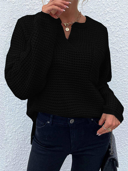 Bethany | Suéter Notched Manga Larga