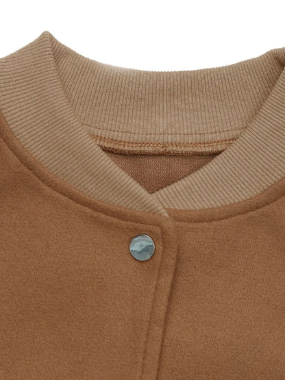 Laura | Chaqueta Cuello Estructurado - Caramelo